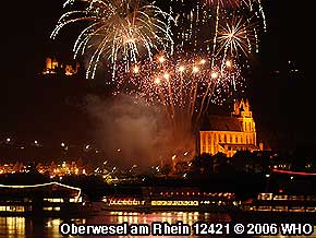 Rheinschifffahrt Mittelrhein-Lichter Feuerwerk